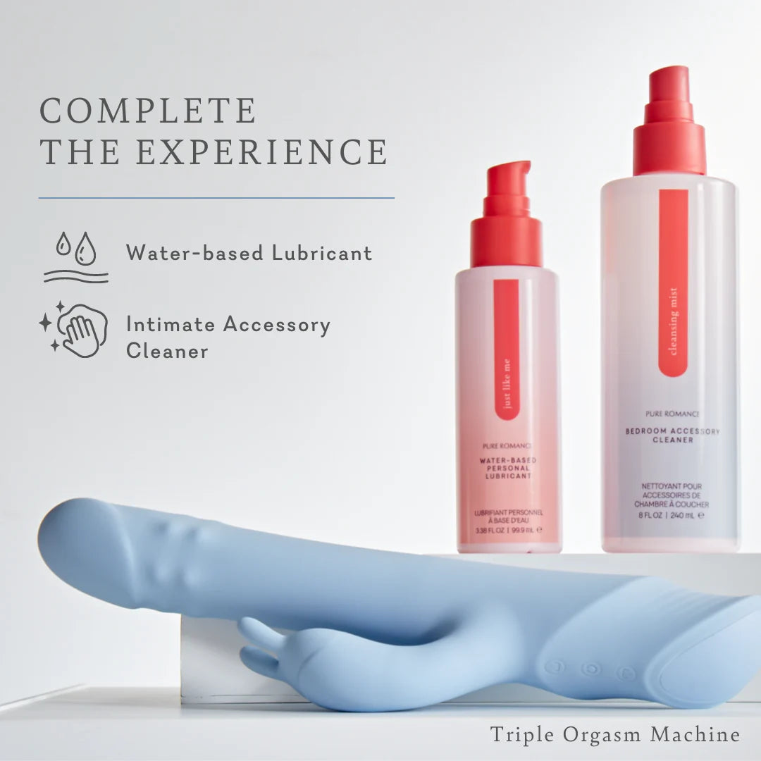 Triple Orgasm Machine Thrusting Dual Action Vibrator