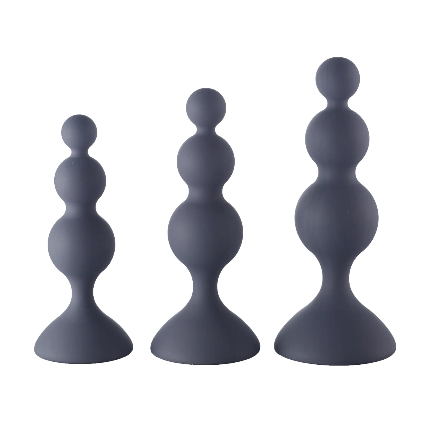 Beaded Anal Trainer Kit Silicone Plugs
