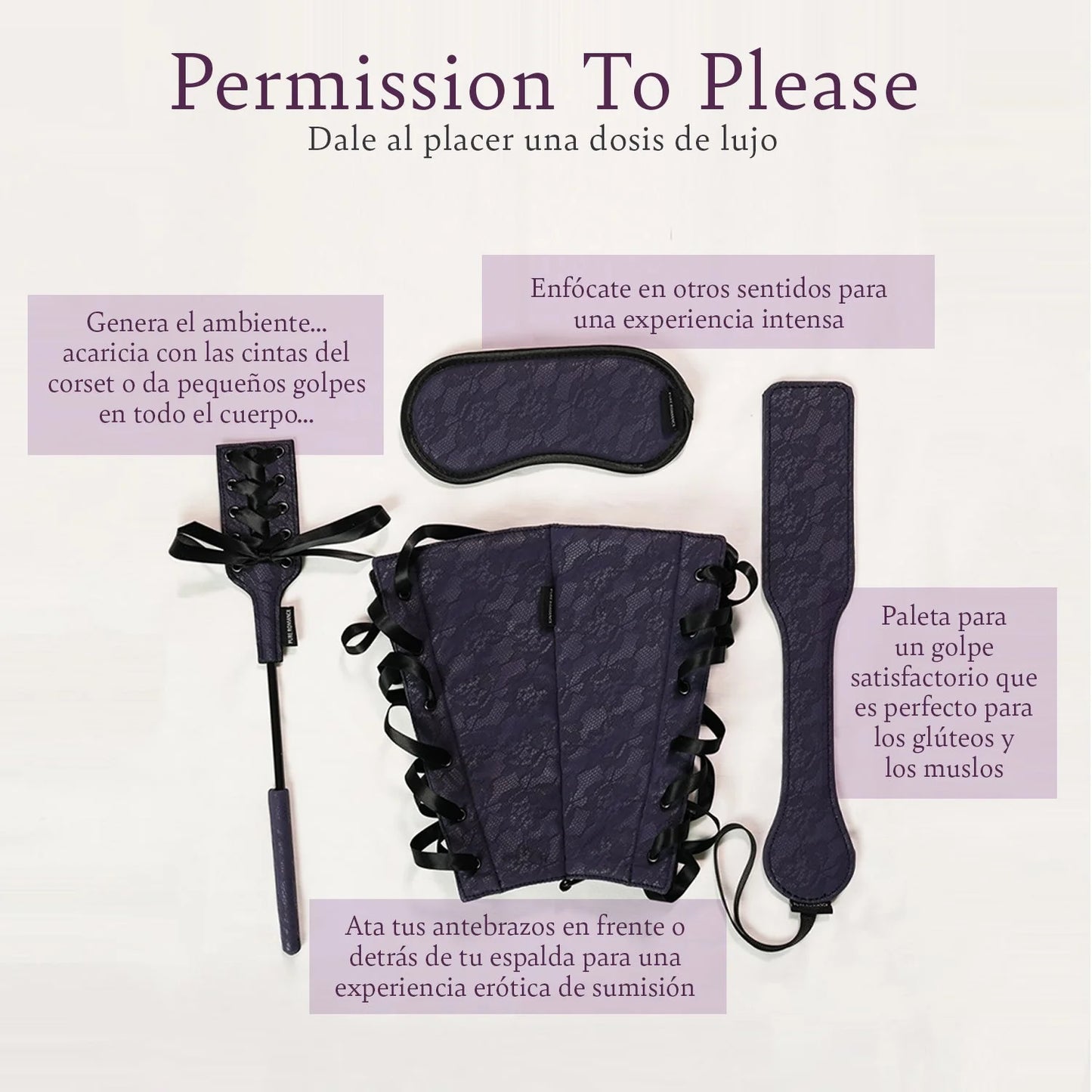 Permission To Please Luxe Bondage Set