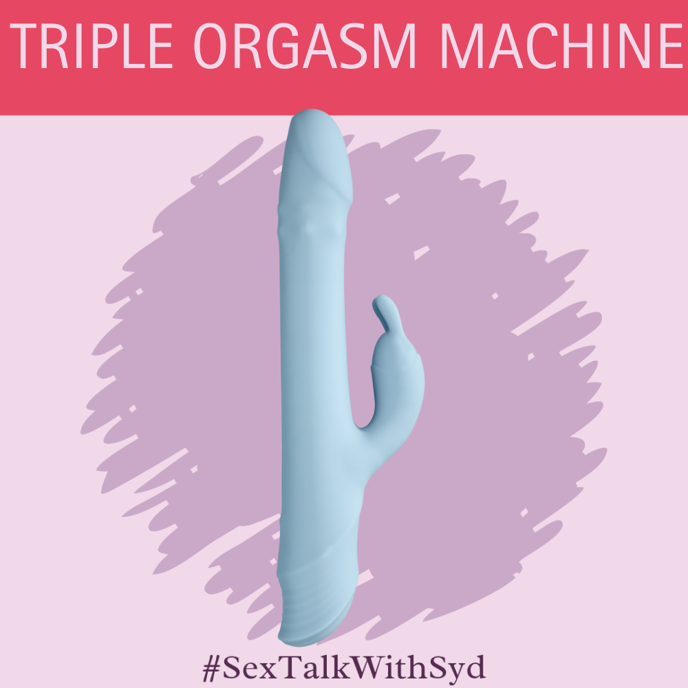 Triple Orgasm Machine Thrusting Dual Action Vibrator