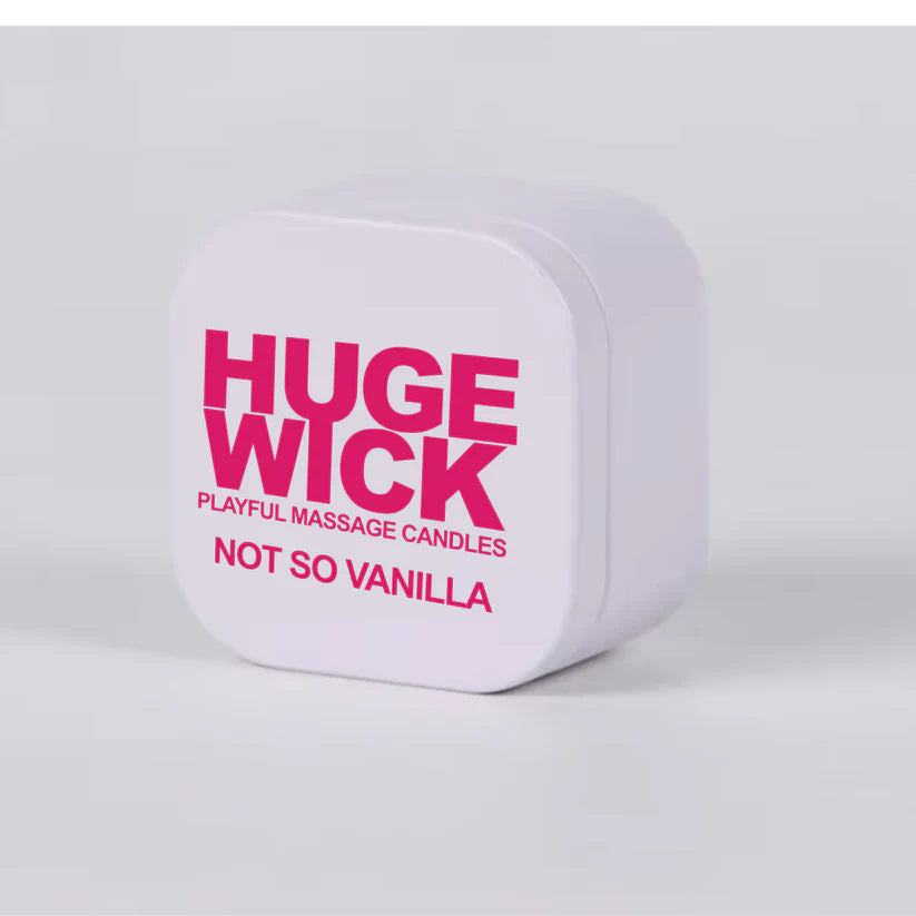 Not So Vanilla – HugeWick Playful Massage Candle | Vanilla Bean, Buttercream & Bourbon