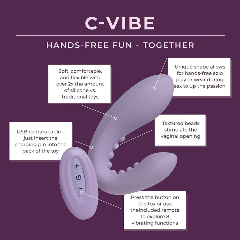 C-VIBE - Remote Controlled Couples Toy - Real Feel Technology - 1 LEFT!