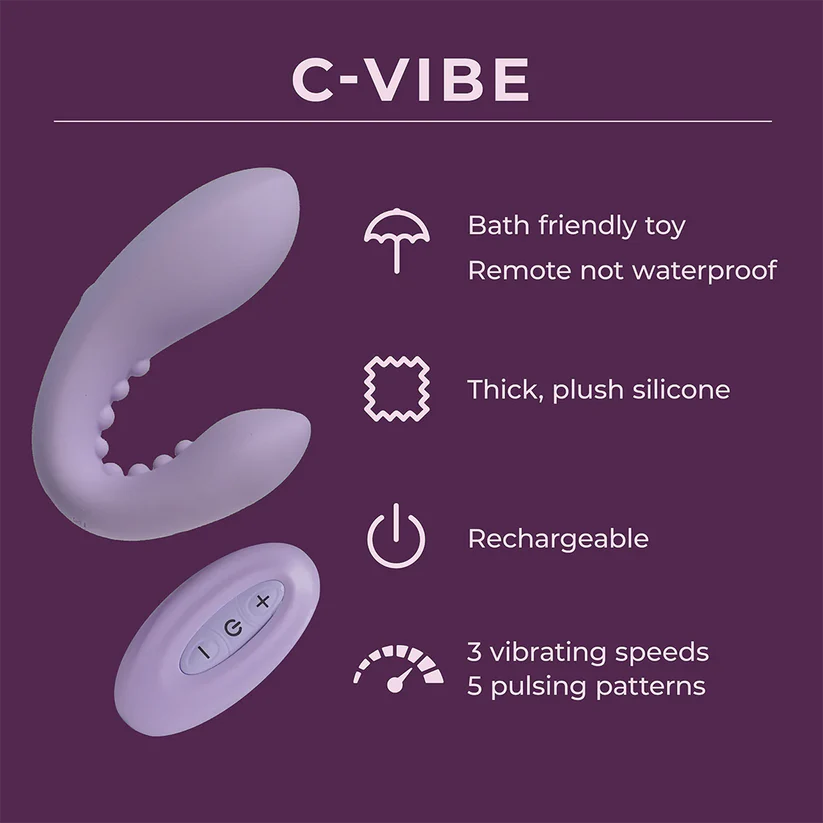 C-VIBE - Remote Controlled Couples Toy - Real Feel Technology - 1 LEFT!