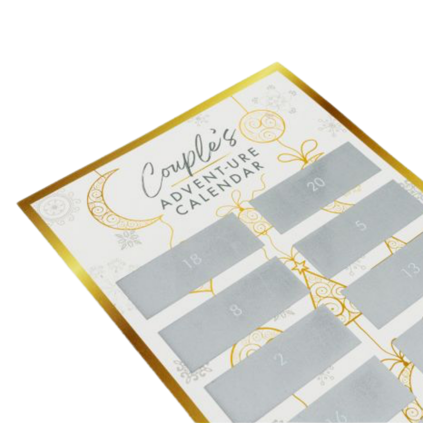 Calendario para rascar de aventuras de la pareja