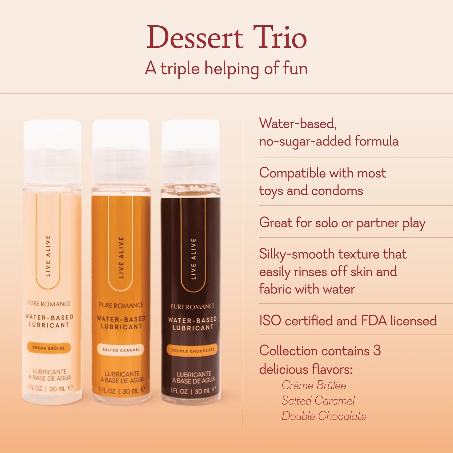 Dessert Lube Trio
