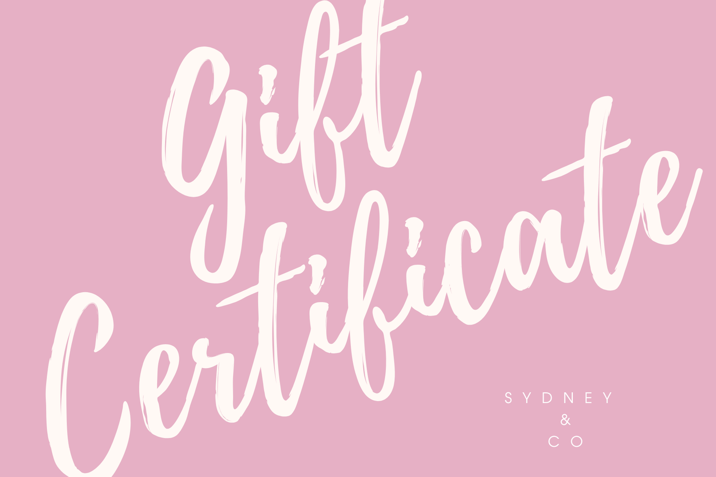 Sydney & Co. Digital Gift Card