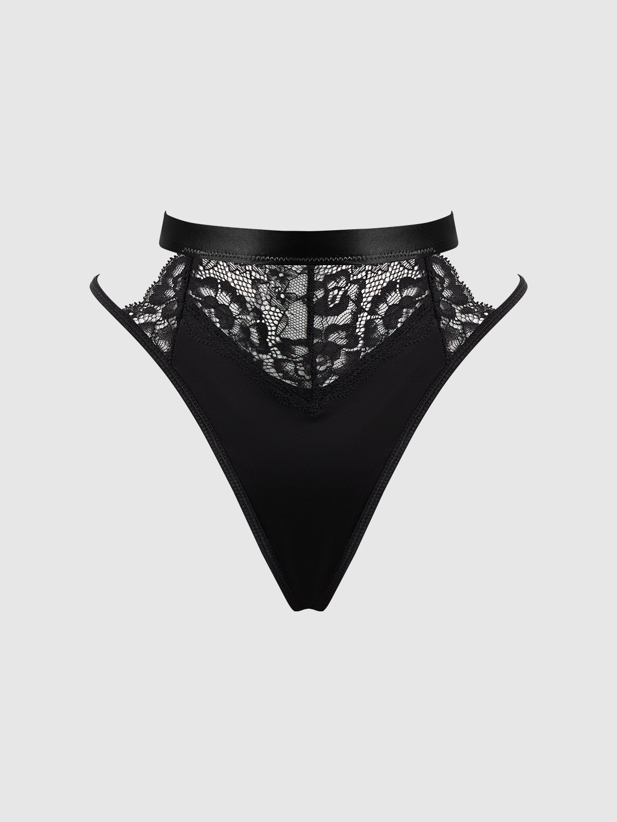NATASHA SATIN & LACE BOW TIE G-STRING