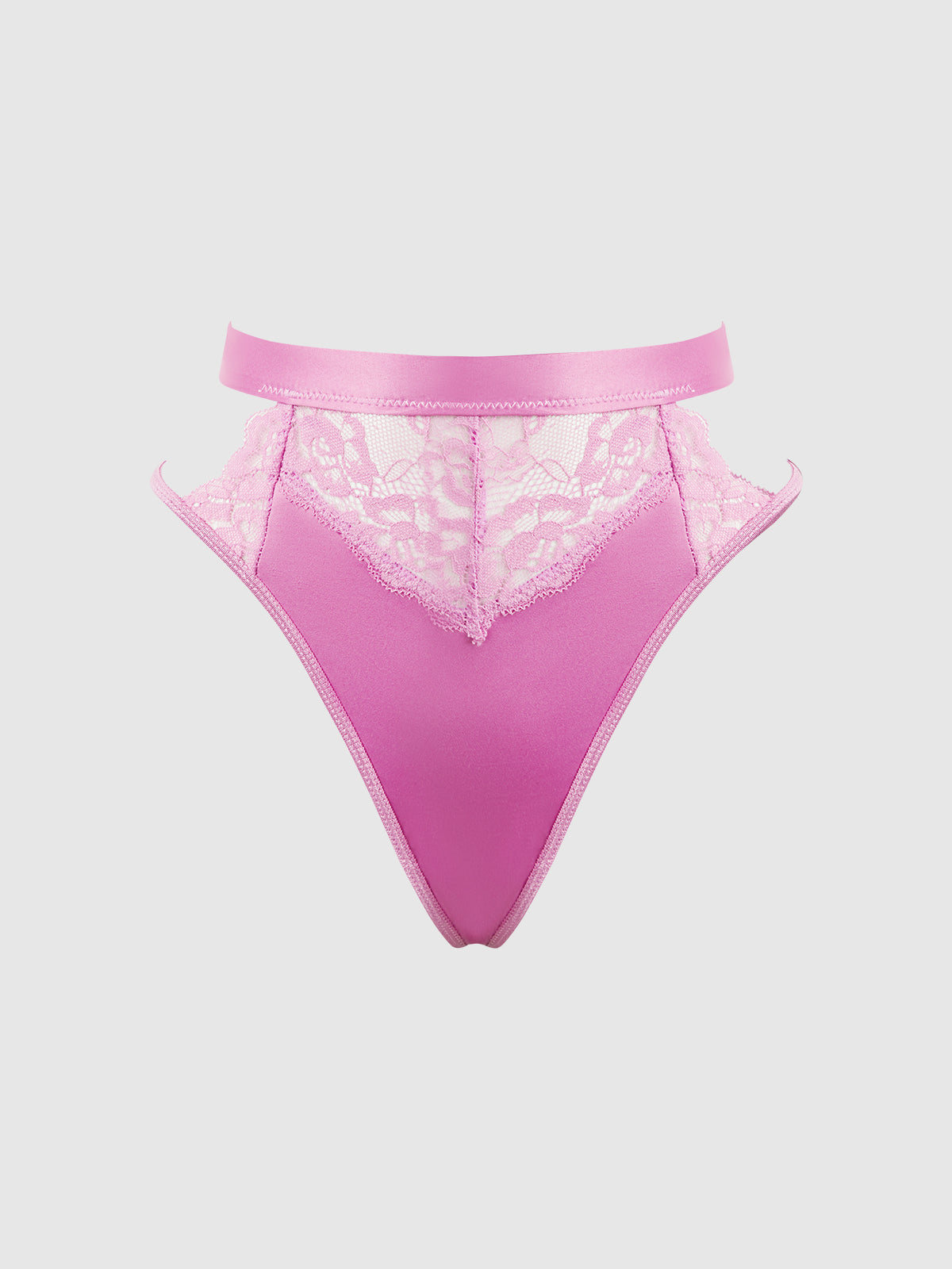 NATASHA SATIN & LACE BOW TIE G-STRING