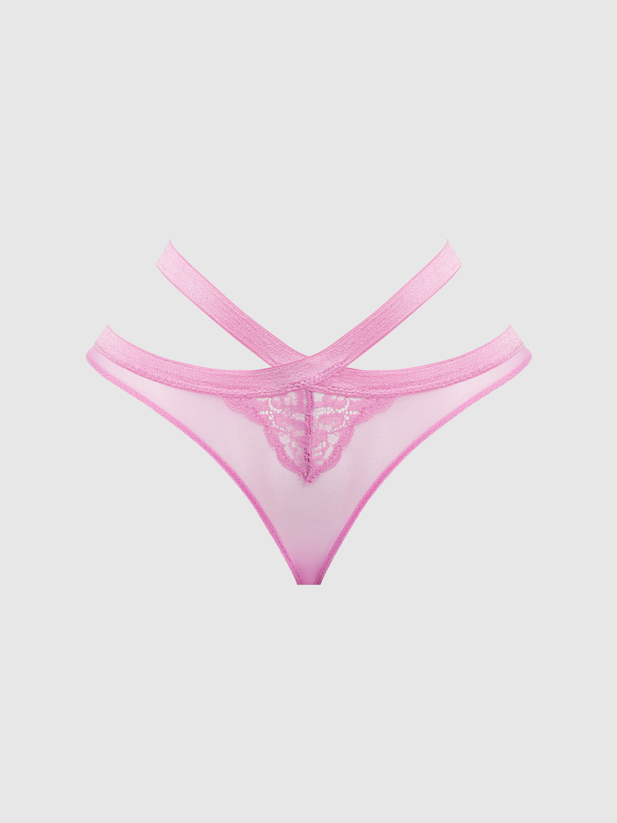 NATASHA LACE & MESH STRAPPY HIPSTER
