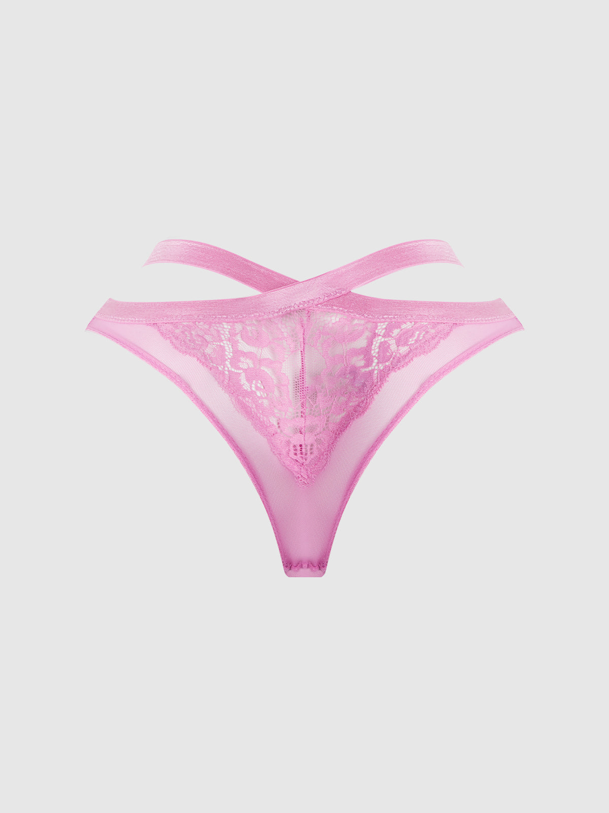 NATASHA LACE & MESH STRAPPY HIPSTER