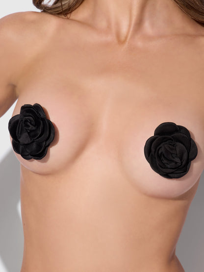 SATIN FLORAL PASTIES