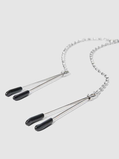 RHINESTONE DANGLE CLAMPS