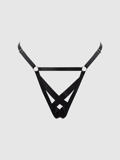 DEVON ELASTIC STRAPPY X FRONT G-STRING
