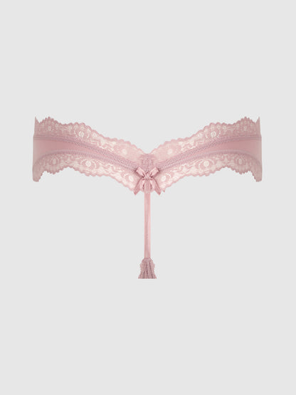 VERA MICRO & LACE TRIM G-STRING