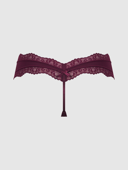 VERA MICRO & LACE TRIM G-STRING