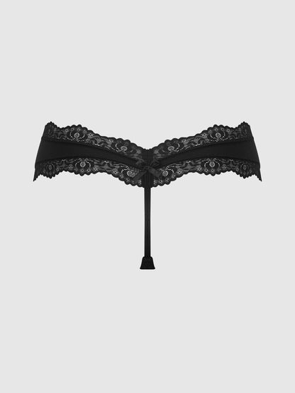 VERA MICRO & LACE TRIM G-STRING