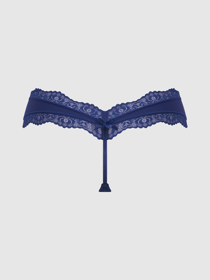 VERA MICRO & LACE TRIM G-STRING
