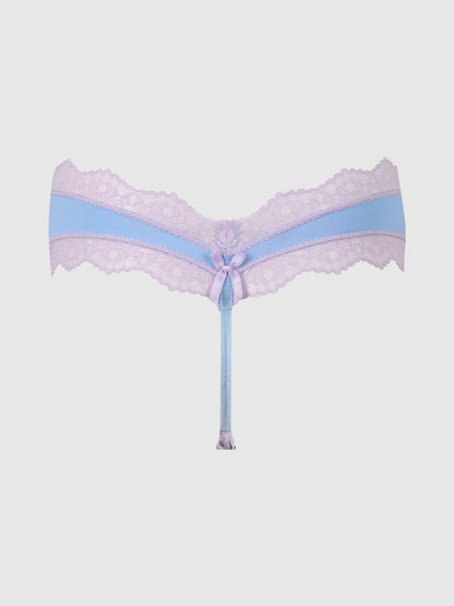 VERA MICRO & LACE TRIM G-STRING
