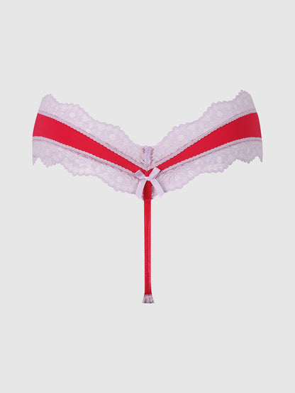 VERA MICRO & LACE TRIM G-STRING