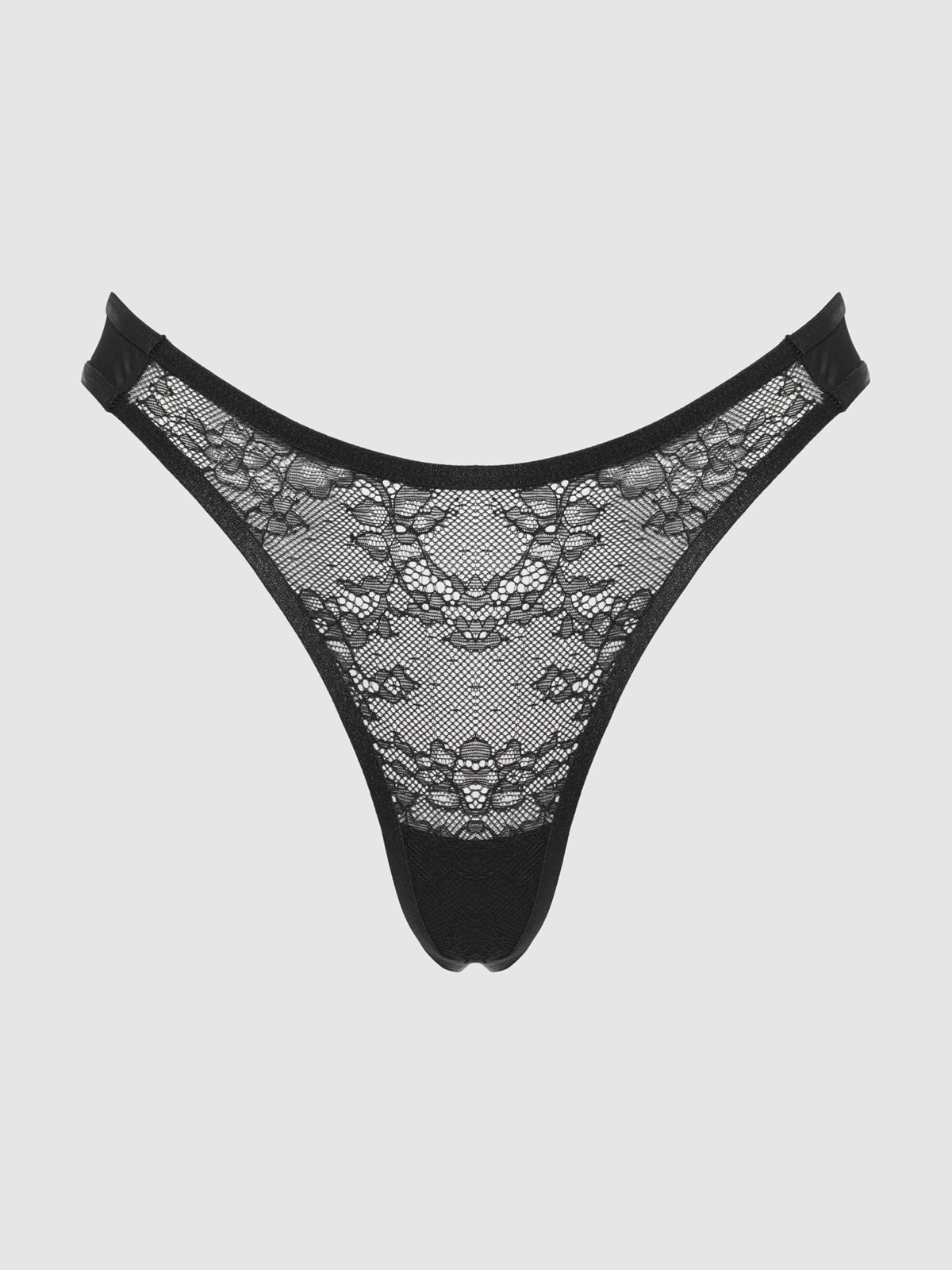 KIKI LACE & MESH THONG