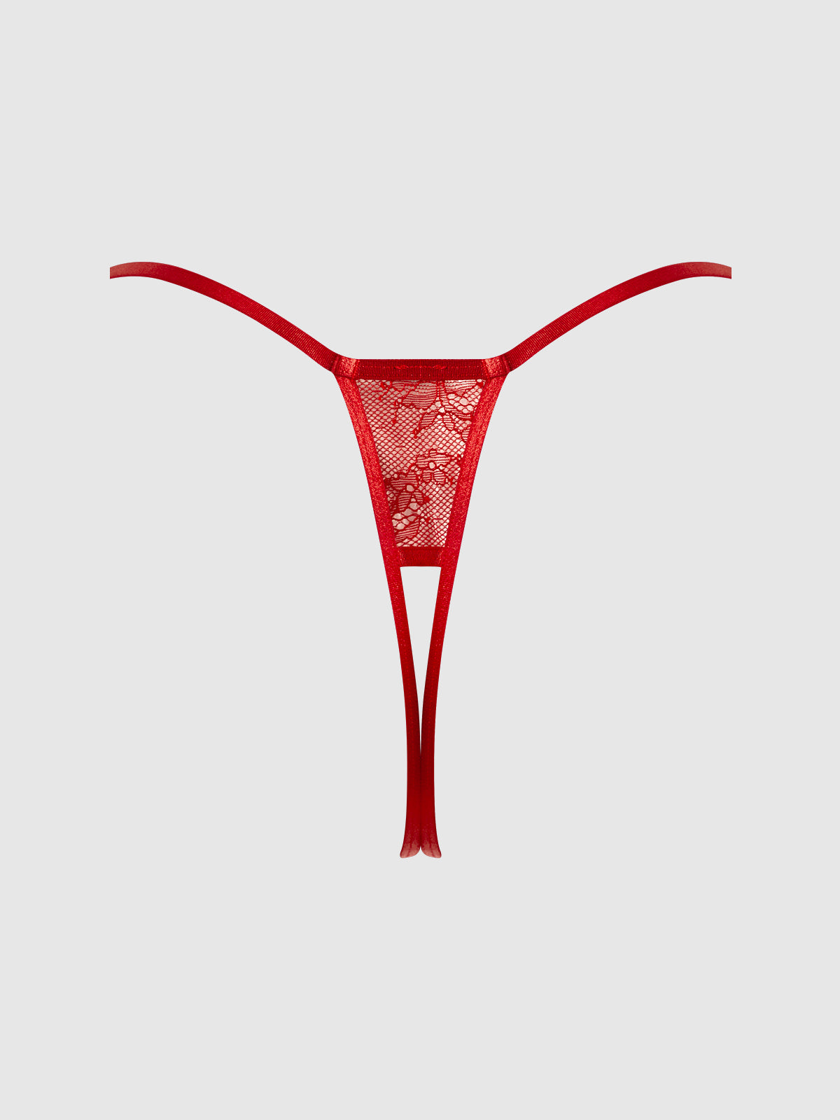 KIKI LACE CROTCHLESS & SIDE SLIDER THONG