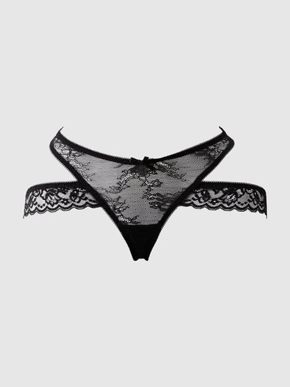 KIKI STRAPPY & BACKLESS LACE TANGA