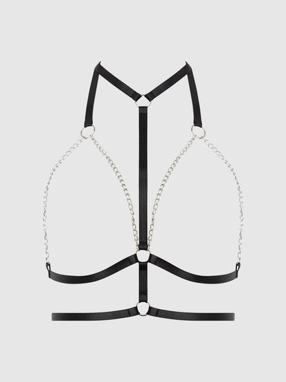 CHAIN & ELASTIC DOUBLE HARNESS TOP