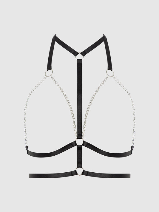 CHAIN & ELASTIC DOUBLE HARNESS TOP