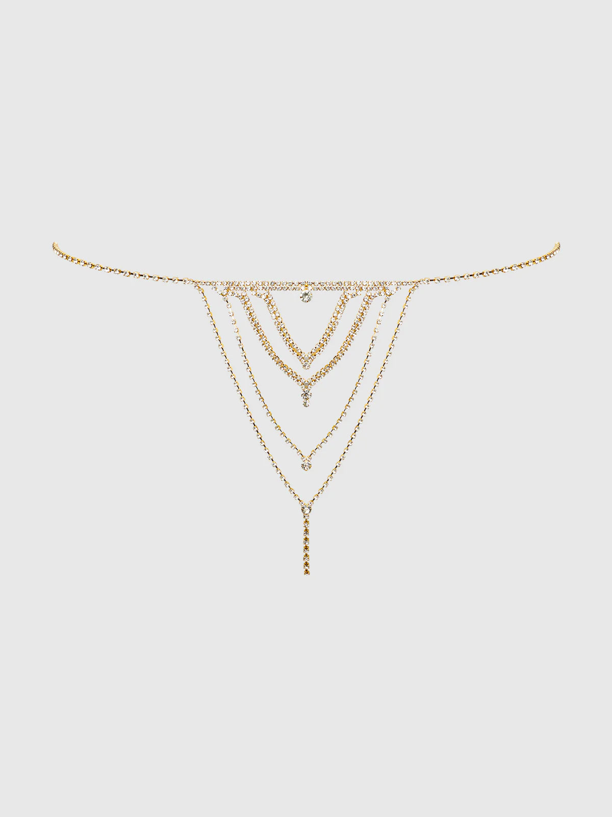 Rhinestone V-Front Panty