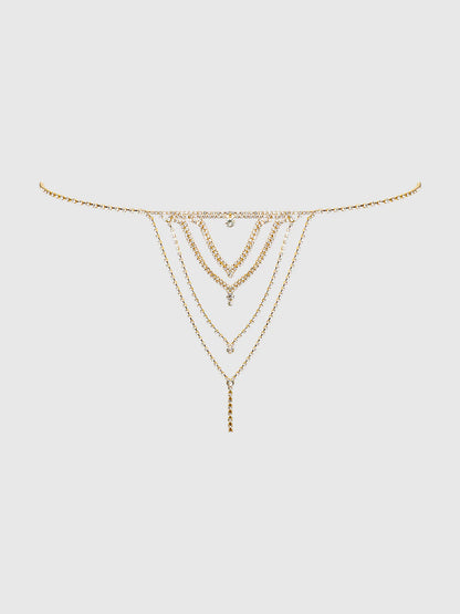 Rhinestone V-Front Panty