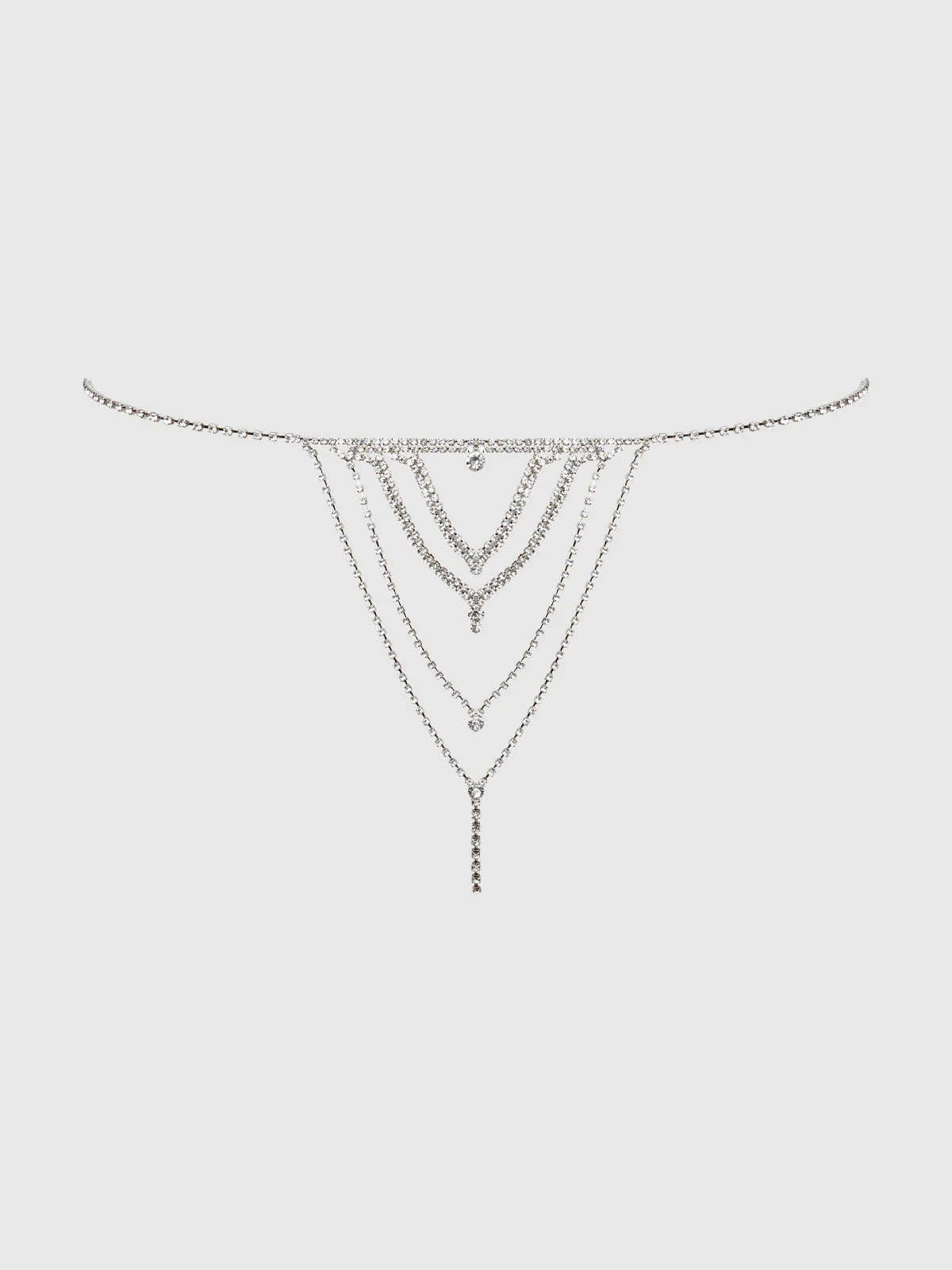 Rhinestone V-Front Panty