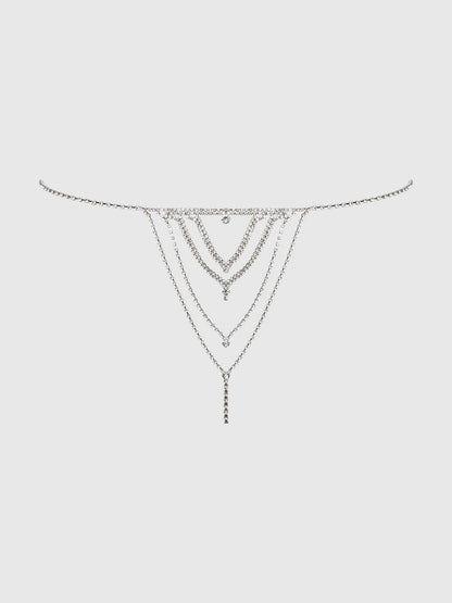 Rhinestone V-Front Panty