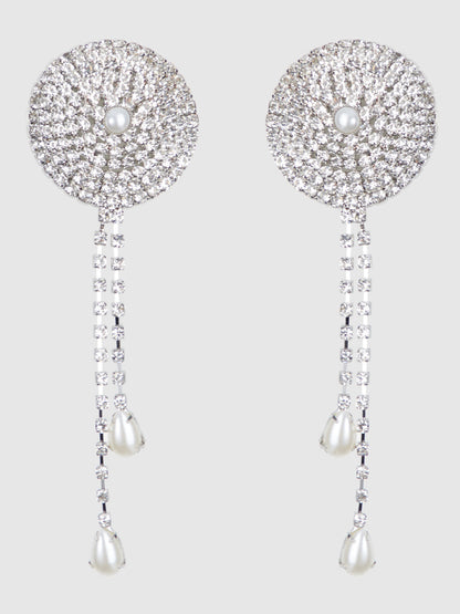 RHINESTONE & PEARL DANGLE PASTIES
