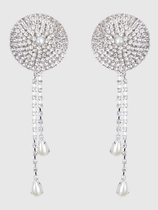 RHINESTONE & PEARL DANGLE PASTIES