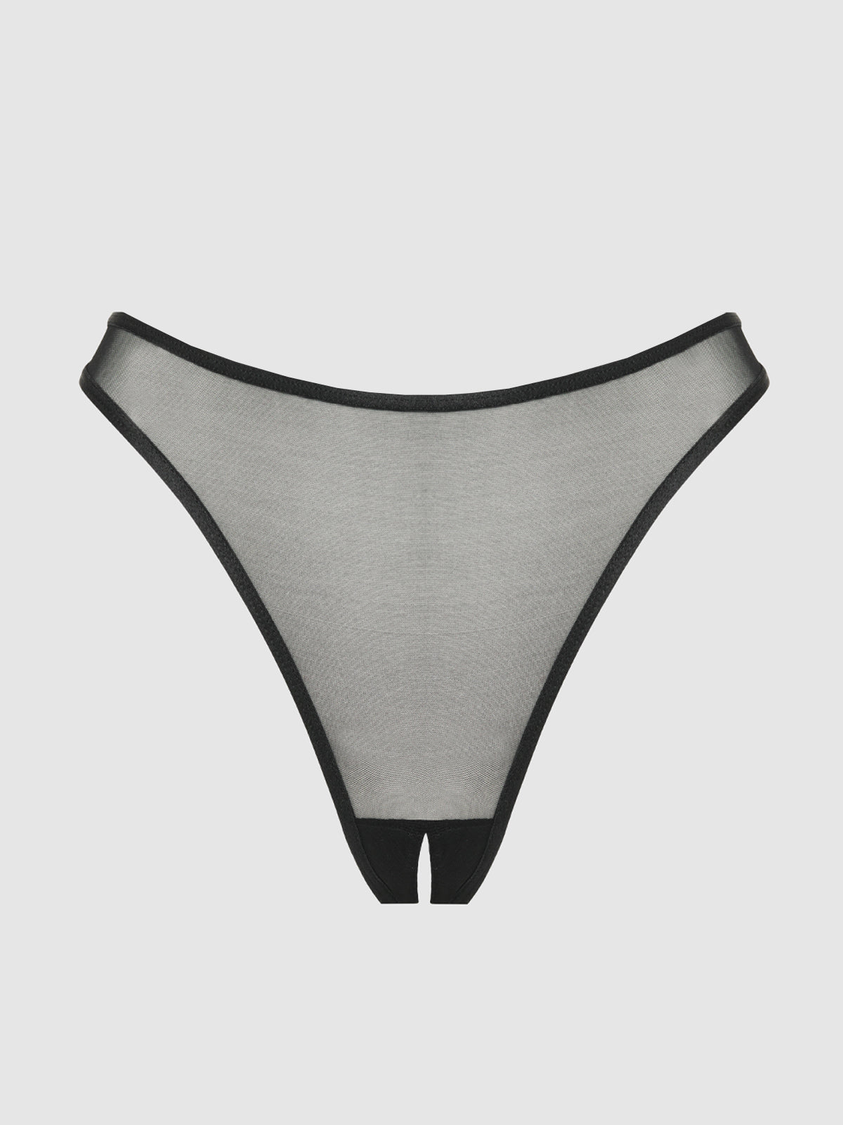 CHANTAL MESH CROTCHLESS THONG