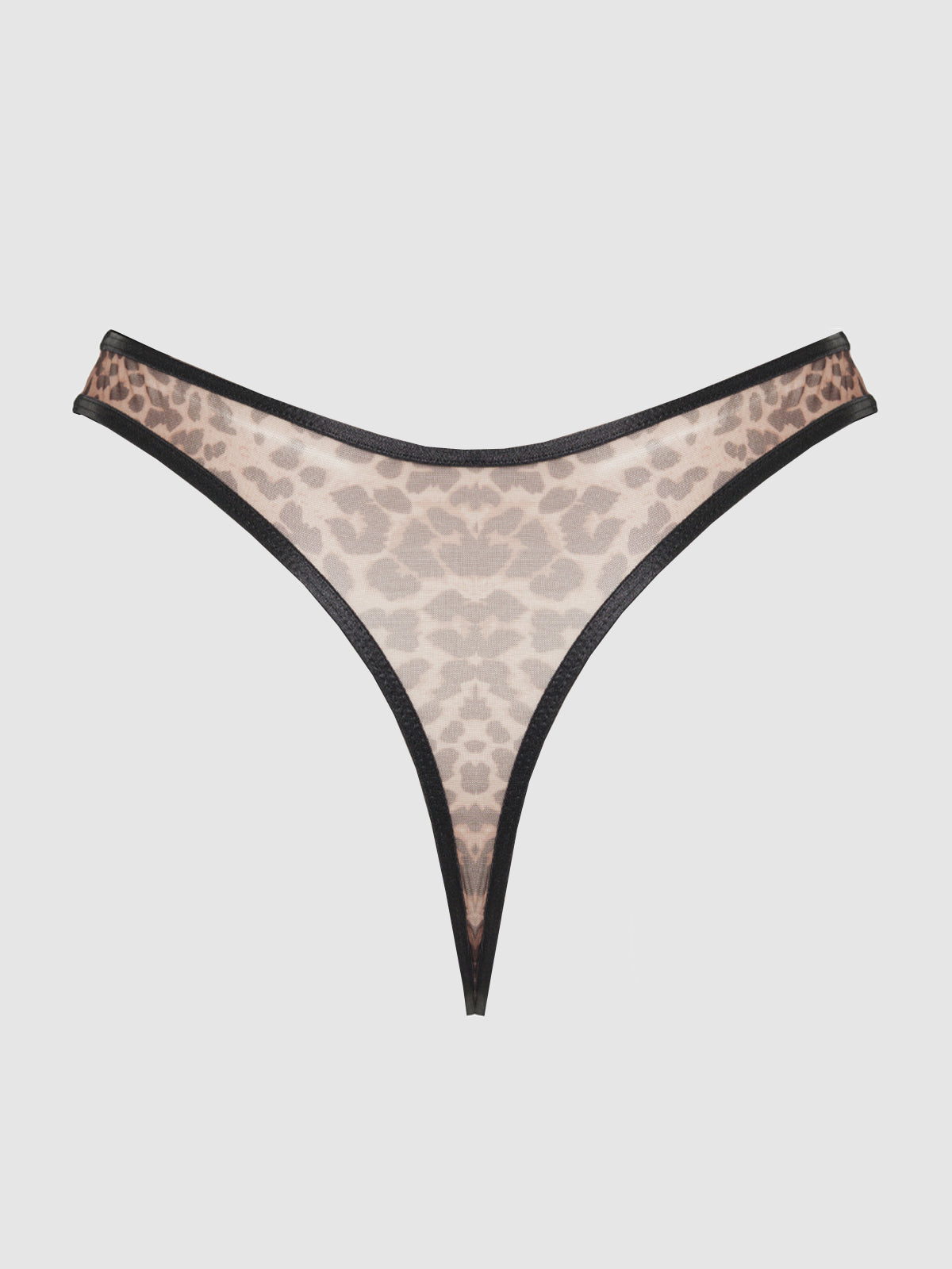 CHANTAL MESH CROTCHLESS THONG