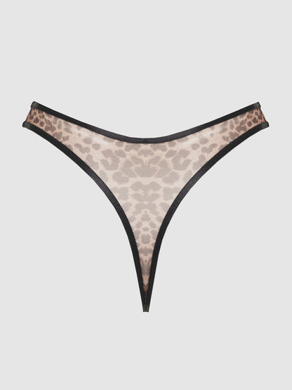 CHANTAL MESH CROTCHLESS THONG