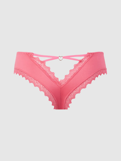 VERA MICRO & LACE HEART CHARM CHEEKY