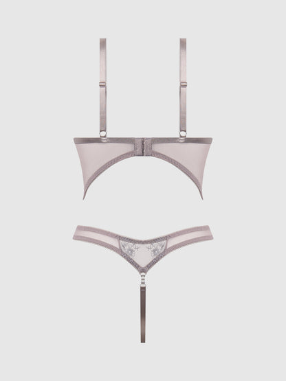 EDEN EMBROIDERED WIREFREE TEDDY