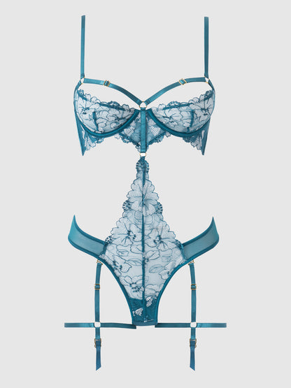 NOVA BLACKLIGHT LACE TEDDY