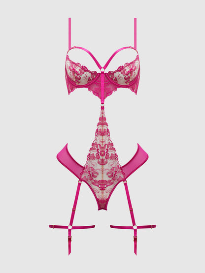 NOVA BLACKLIGHT LACE TEDDY