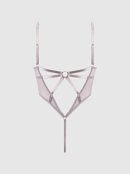 RAQUEL MESH & SILKY MICRO UNDERWIRE BODYSUIT