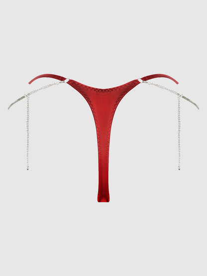KRYSTAL RHINESTONE & SIDE SLIDER THONG