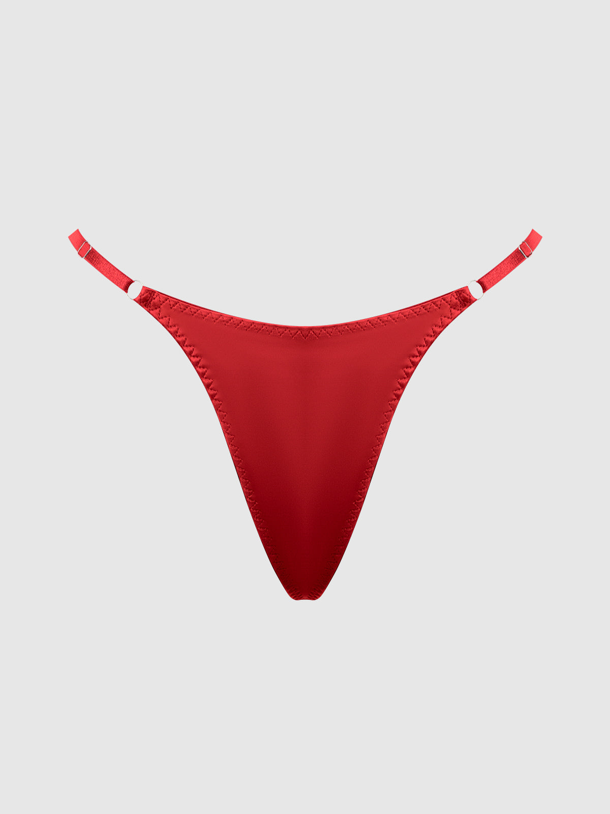 KRYSTAL SIDE SLIDER & RHINESTONE FRINGE BACK G-STRING