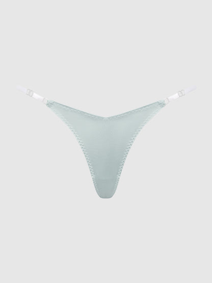 KRYSTAL CLEAR SIDE SLIDER THONG