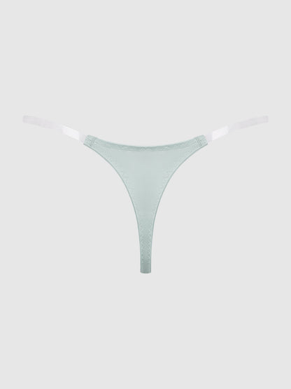 KRYSTAL CLEAR SIDE SLIDER THONG