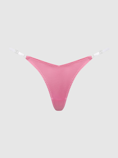 KRYSTAL CLEAR SIDE SLIDER THONG