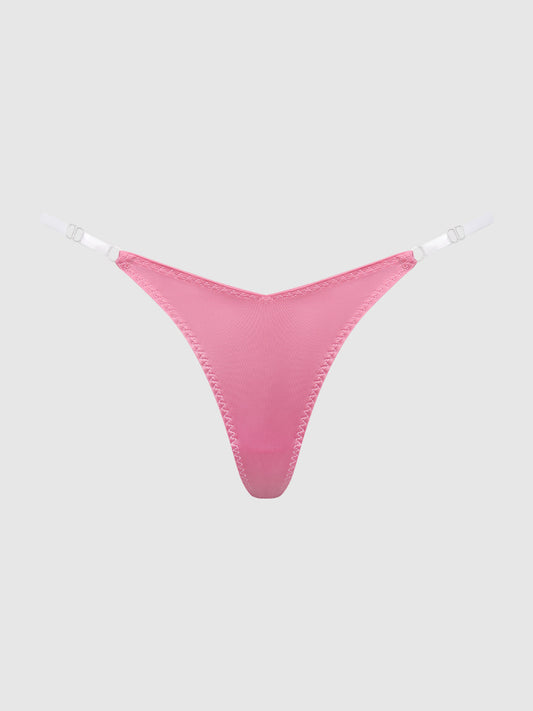 KRYSTAL CLEAR SIDE SLIDER THONG