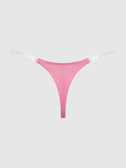 KRYSTAL CLEAR SIDE SLIDER THONG