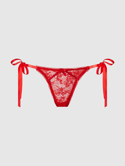 VICTORIA LACE DROP OFF TIE SIDE G-STRING
